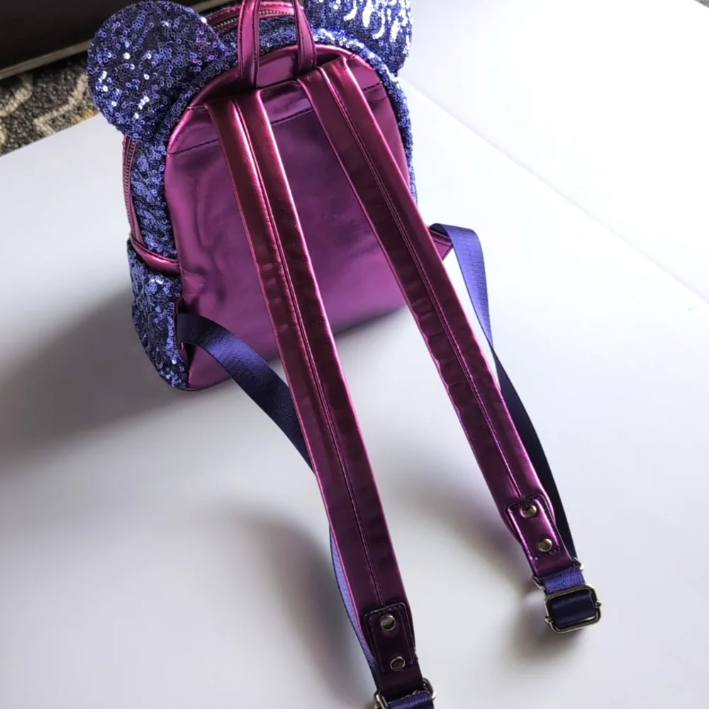Disney Parks Loungefly Purple Potion Sequin Mini Backpack - Picture 6 of 16